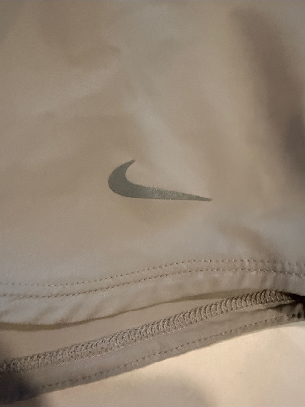 Nike Women's Smocked Waist Athletic Shorts - Grey - Picture 2 of 9